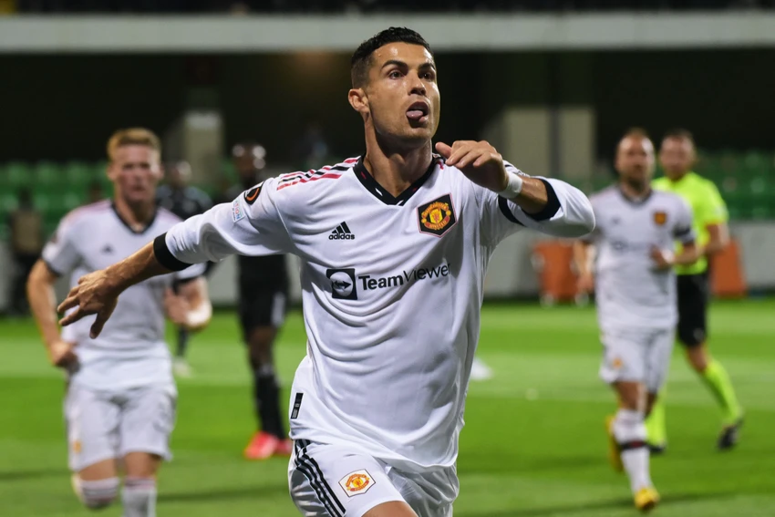 Ronaldo ghi bàn thắng đầu tiên của anh ở mùa giải này tại Europa League. Ảnh: CGI. Ronaldo ghi bàn thắng đầu tiên của anh ở mùa giải này tại Europa League. Ảnh: CGI.