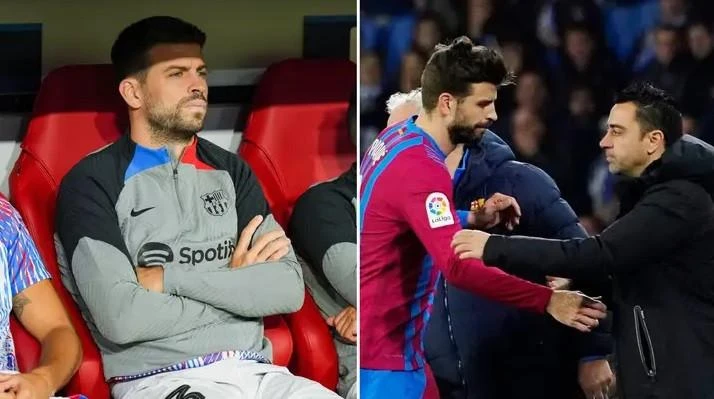 Lão tướng Pique dưới thời Xavi làm quen nhiều hơn trên băng ghế dự bị. Ảnh: CGI.