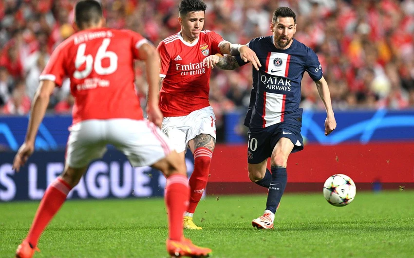 Benfica là đội bóng thứ 40 bị thủng lưới bởi kỷ lục gia Messi. Ảnh: CGI. Benfica là đội bóng thứ 40 bị thủng lưới bởi kỷ lục gia Messi. Ảnh: CGI.