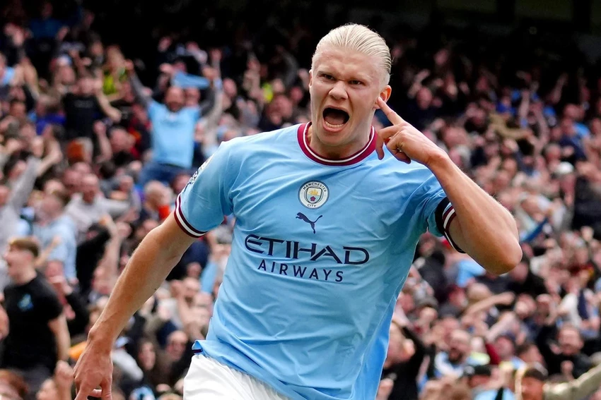 Chân sút người Na Uy ghi bàn như máy cho Man City trên mọi đấu trường. Ảnh: CGI. Chân sút người Na Uy ghi bàn như máy cho Man City trên mọi đấu trường. Ảnh: CGI.
