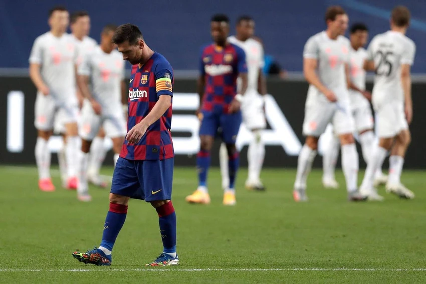 Messi cuối cùng đã rời khỏi ngôi nhà Barca sau hơn 20 năm gắn bó. Ảnh: CGI.
