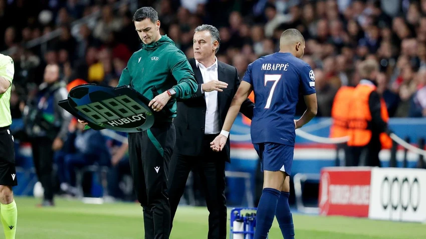 Mbappe công khai nói HLV Galtier làm anh không thoải mái khi đá cho PSG như ở tuyển Pháp. Ảnh: CGI.