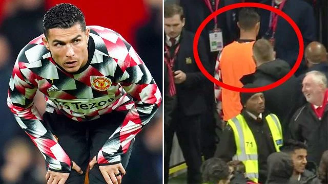 Tiền đạo người Bồ Đào Nha rời khỏi sân Old Trafford khi trận đấu chưa kết thúc. Ảnh: GETTY. Tiền đạo người Bồ Đào Nha rời khỏi sân Old Trafford khi trận đấu chưa kết thúc. Ảnh: GETTY.