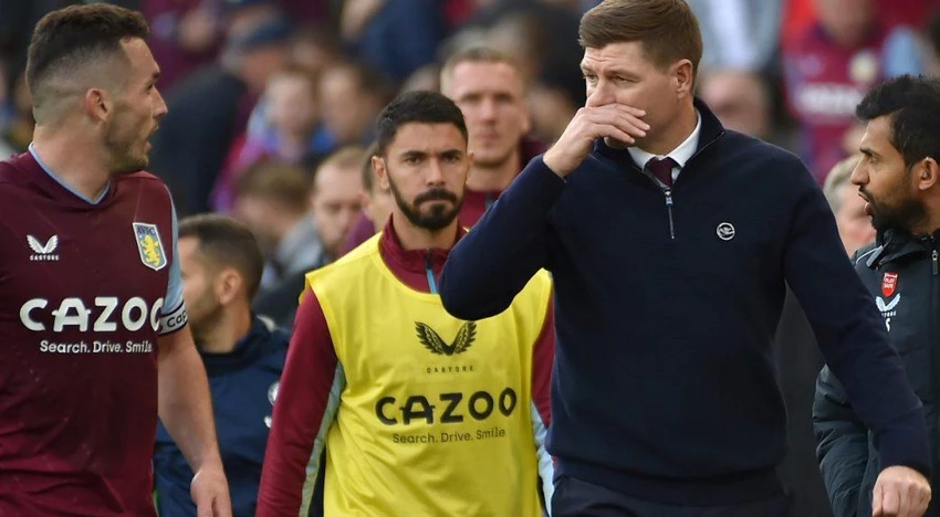 HLV Gerrard bị buộc rời khỏi ghế nóng Aston Villa sau thất bại trước chủ nhà Fulham. Ảnh: GETTY. HLV Gerrard bị buộc rời khỏi ghế nóng Aston Villa sau thất bại trước chủ nhà Fulham. Ảnh: GETTY.