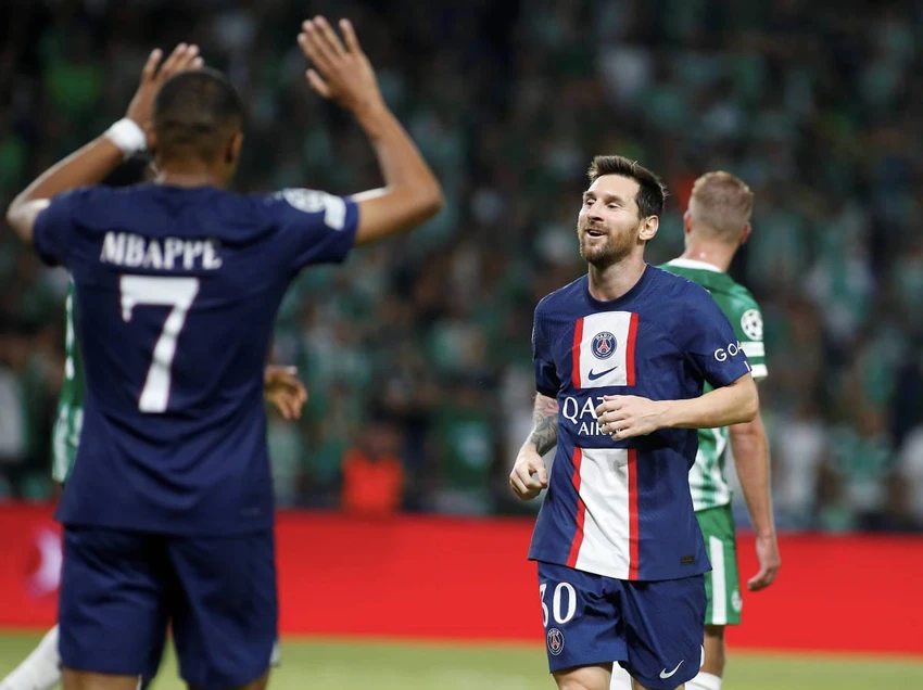 Messi đã ghi hai bàn và hai kiến tạo trong trận đại thắng của PSG. Ảnh: GETTY.