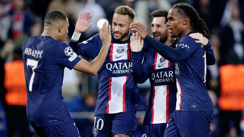PSG đang dẫn đầu bảng cúp châu Âu lẫn giải trong nước nhờ sự tỏa sáng của Messi. Ảnh: GETTY.
