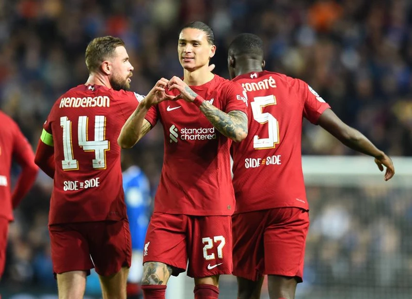 Nunez đang tìm ra nhiều cảm hứng chơi bóng cho Liverpool. Ảnh: GETTY. Nunez đang tìm ra nhiều cảm hứng chơi bóng cho Liverpool. Ảnh: GETTY.