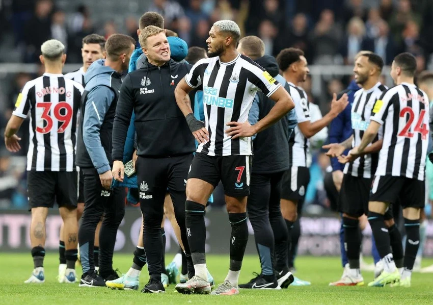 HLV Eddie Howe và các học trò gây ấn tượng mạnh mẽ từ đầu giải Ngoại hạng Anh cho đến nay. Ảnh: GETTY. HLV Eddie Howe và các học trò gây ấn tượng mạnh mẽ từ đầu giải Ngoại hạng Anh cho đến nay. Ảnh: GETTY.