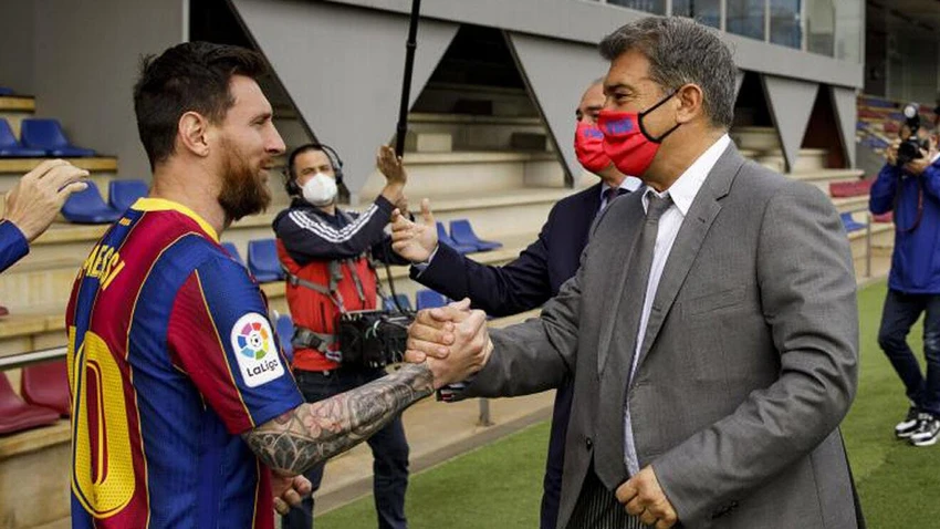 Tiền đạo người Argentina cảm thấy như bị Chủ tịch Laporta và những lãnh đạo khác ở Barca phản bội mình. Ảnh: GETTY. Tiền đạo người Argentina cảm thấy như bị Chủ tịch Laporta và những lãnh đạo khác ở Barca phản bội mình. Ảnh: GETTY.