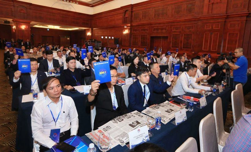 Đại hội VFF nhiệm kỳ 9 diễn ra ngày 6-11. Ảnh: VFF. Đại hội VFF nhiệm kỳ 9 diễn ra ngày 6-11. Ảnh: VFF.