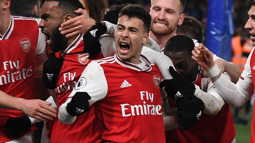 Gabriel Martinelli cũng ghi đậm dấu ấn trong trận thắng Chelsea. Ảnh: GETTY.