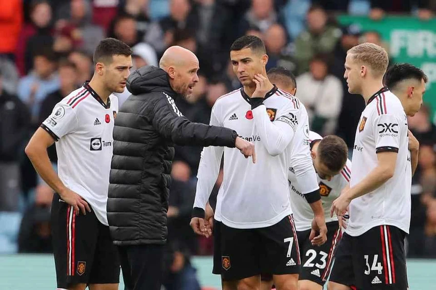 HLV Ten Hag không cho phép Ronaldo và đồng đội sẩy chân trong cuộc tái đấu Aston Villa ở cúp Liên đoàn Anh. Ảnh: GETTY. HLV Ten Hag không cho phép Ronaldo và đồng đội sẩy chân trong cuộc tái đấu Aston Villa ở cúp Liên đoàn Anh. Ảnh: GETTY.