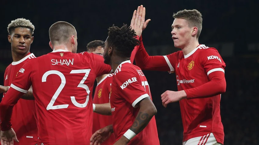 Scott McTominay lập công ấn định 4-2 cho chủ sân Old Trafford. Ảnh: GETTY. Scott McTominay lập công ấn định 4-2 cho chủ sân Old Trafford. Ảnh: GETTY.