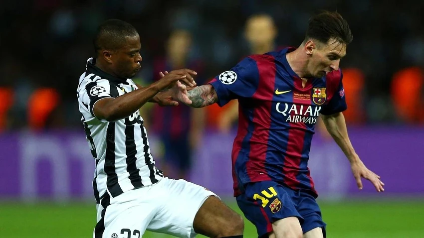Messi khi còn khoác áo Barca từng nhiều lần gieo sầu cho Evra và đồng đội. Ảnh: GETTY. lionel-messi