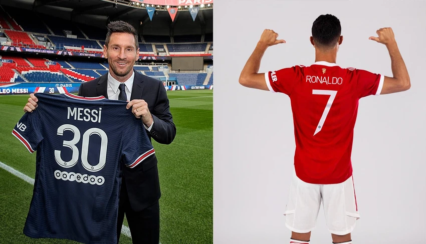 Doanh thu bán áo đấu của Ronaldo vượt trội Messi. Ảnh: GETTY. Doanh thu bán áo đấu của Ronaldo vượt trội Messi. Ảnh: GETTY.