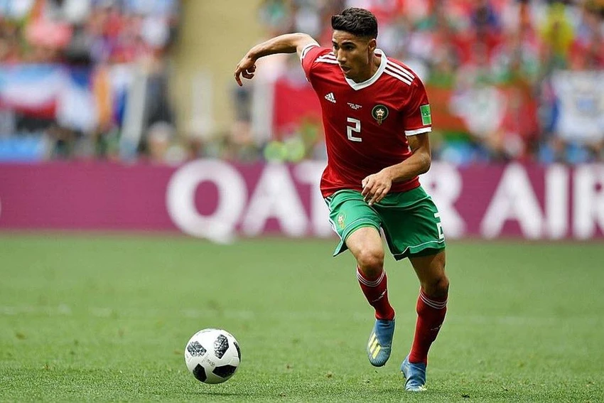 Ngôi sao cô đơn Hakimi của tuyển Marocco. Ảnh: GETTY. Ngôi sao cô đơn Hakimi của tuyển Marocco. Ảnh: GETTY.