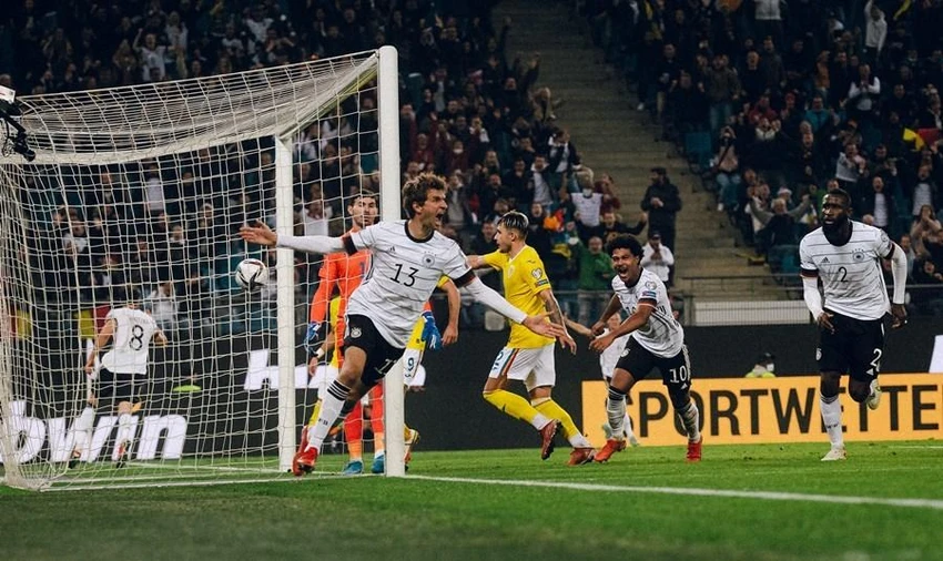 Lão tướng Thomas Muller vẫn là tay săn bàn chính của "cỗ xe tăng". Ảnh: GETTY. World Cup 2022 Đức