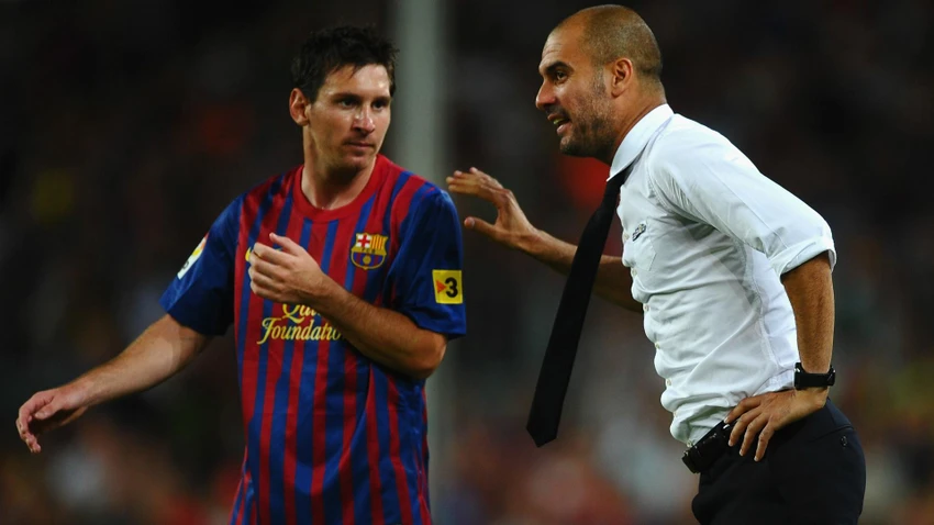 Tiền đạo 7 lần giành Quả bóng vàng trân trọng những ngày tươi đẹp ở Barca với thầy cũ Pep Guardiola. Ảnh: GETTY. Tiền đạo 7 lần giành Quả bóng vàng trân trọng những ngày tươi đẹp ở Barca với thầy cũ Pep Guardiola. Ảnh: GETTY.