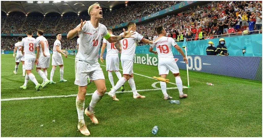 Xhaka là đầu tàu của Thụy Sĩ ở vòng chung kết World Cup. Ảnh: GETTY. World Cup 2022