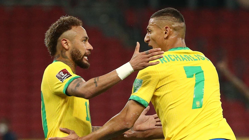 Hai mũi nhọn đáng gờm của tuyển Brazil có nhiều khả năng chen chân vào tốp ghi bàn nhiều nhất World Cup. Ảnh: GETTY. Hai mũi nhọn đáng gờm của tuyển Brazil có nhiều khả năng chen chân vào tốp ghi bàn nhiều nhất World Cup. Ảnh: GETTY.