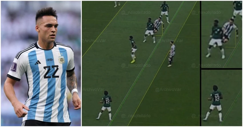 ... nhưng khi nhìn vào tổng thể, chân sút của Argentina còn đứng trên hậu vệ biên trái Yasser Alshahrani của Saudi Arabia. Ảnh: GETTY.