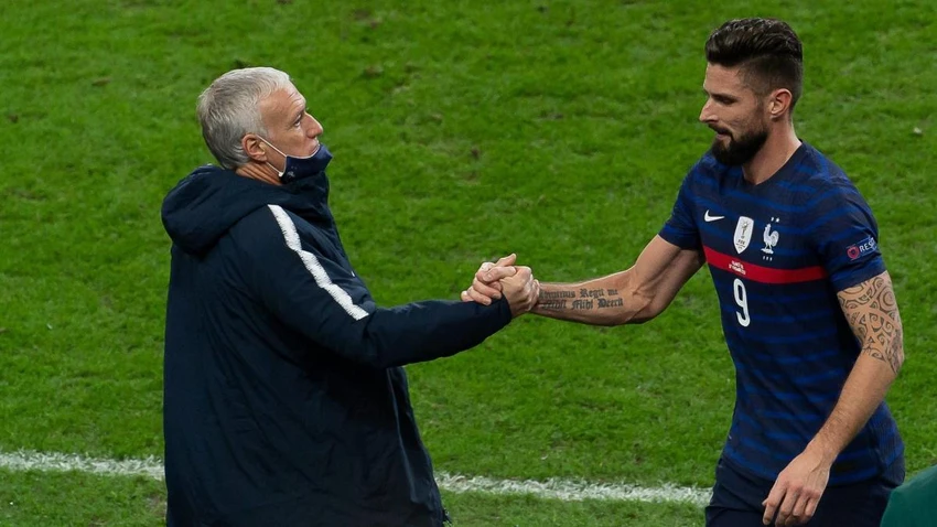 HLV Deschamps đã đặt niềm tin đúng chỗ vào Giroud. Ảnh: GETTY.