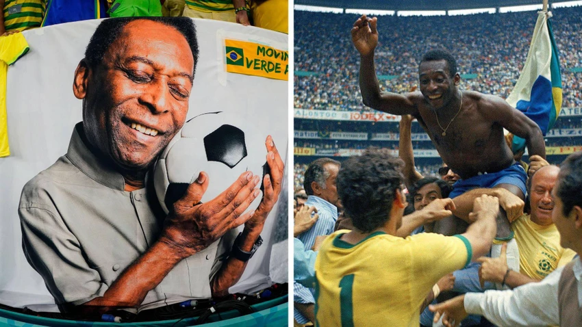 Pele là một trong những thần tượng lớn của giới bóng đá. Ảnh: GETTY.