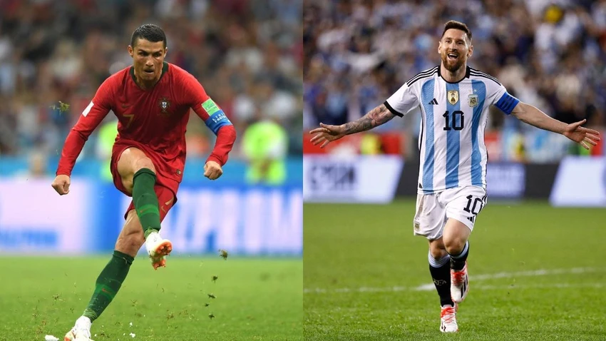Hai ngôi sao bóng đá của Bồ Đào Nha và Argentina là thần tượng của nhiều người. Ảnh: GETTY. Hai ngôi sao bóng đá của Bồ Đào Nha và Argentina là thần tượng của nhiều người. Ảnh: GETTY.