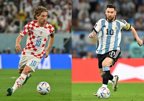 Trận bán kết World Cup 2022 đầu tiên là cuộc chạm trán nảy lửa của hai số 10. Ảnh: GETTY. Trận bán kết World Cup 2022 đầu tiên là cuộc chạm trán nảy lửa của hai số 10. Ảnh: GETTY.