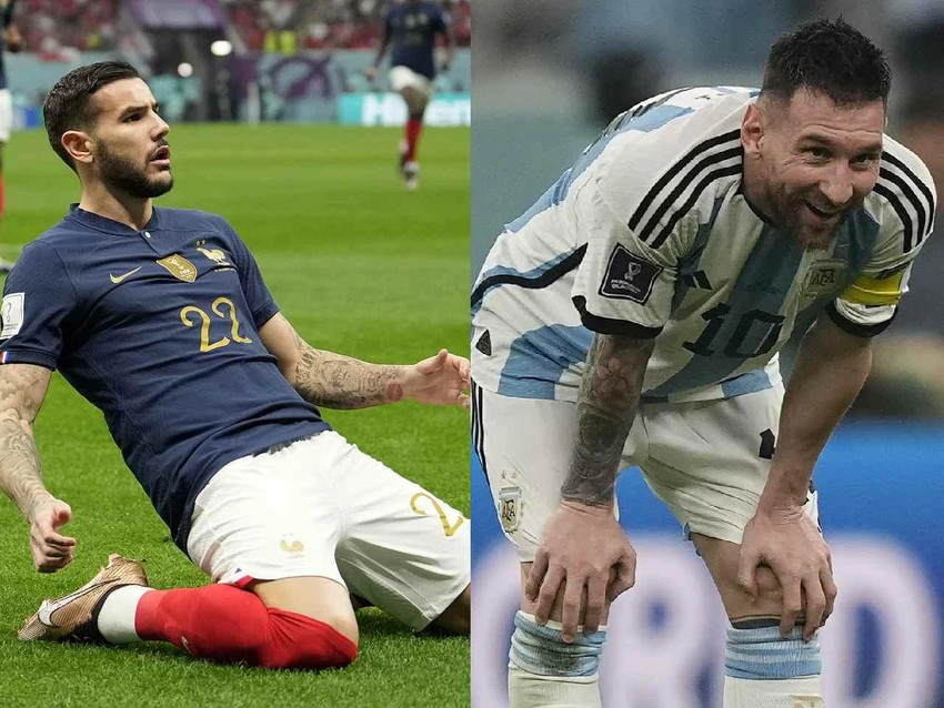 Theo Hernandez không ngại chạm trán với Messi trong trận chung kết World Cup 2022. Ảnh: GETTY. Theo Hernandez không ngại chạm trán với Messi trong trận chung kết World Cup 2022. Ảnh: GETTY.