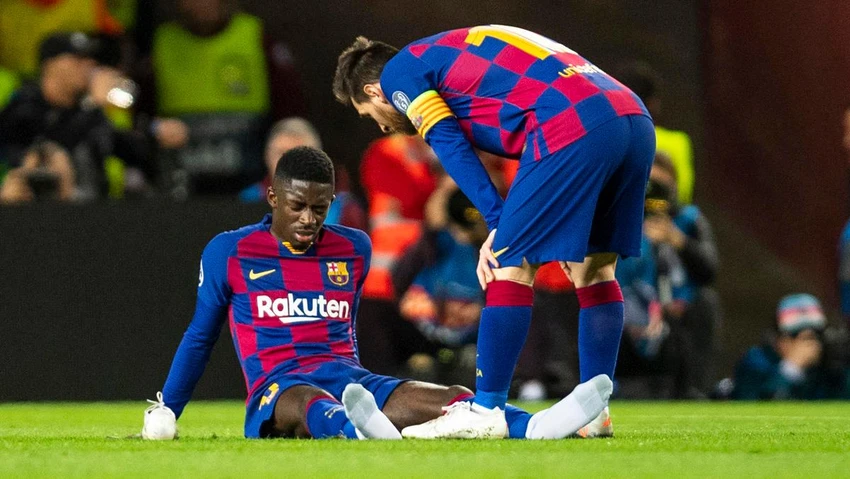 Dembele từng là đồng đội của Messi trong màu áo Barcelona và rất tôn trọng đàn anh. Ảnh: GETTY. Dembele từng là đồng đội của Messi trong màu áo Barcelona và rất tôn trọng đàn anh. Ảnh: GETTY.