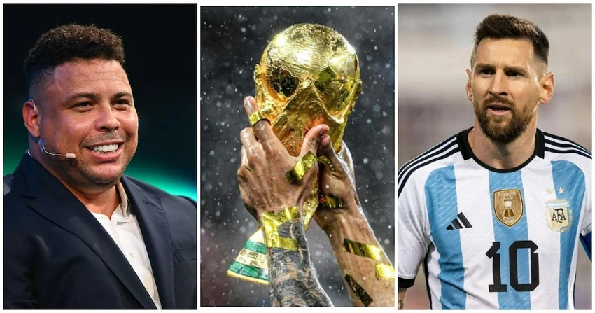 "Người ngoài hành tinh" Ronaldo ca ngợi Messi là người hùng của bóng đá Argentina. Ảnh: GETTY. "Người ngoài hành tinh" Ronaldo ca ngợi Messi là người hùng của bóng đá Argentina. Ảnh: GETTY.