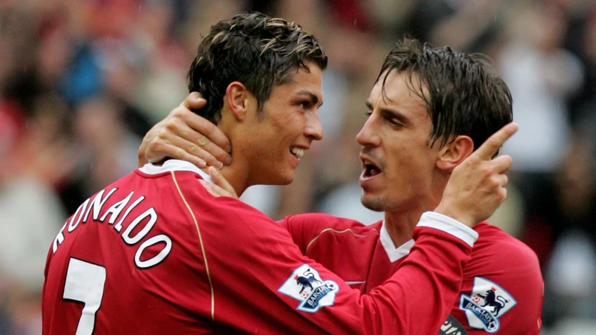 Neville nuối tiếc cho đồng đội cũ Ronaldo chọn kết thúc sự nghiệp ở Saudi Arabia. Ảnh: GETTY.