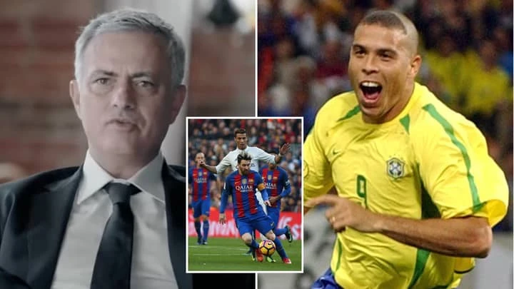 Theo ý kiến cá nhân của Mourinho, cả hai chân sút Messi và Ronaldo không thể sánh bằng "Người ngoài hành tinh" Ronaldo người Brazil. Ảnh: GETTY. Theo ý kiến cá nhân của Mourinho, cả hai chân sút Messi và Ronaldo không thể sánh bằng "Người ngoài hành tinh" Ronaldo người Brazil. Ảnh: GETTY.