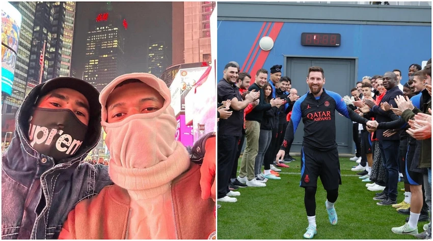 Mbappe và Hakimi đang dạo chơi ở Mỹ khi đàn anh Messi trở lại PSG. Ảnh: GETTY. Mbappe và Hakimi đang dạo chơi ở Mỹ khi đàn anh Messi trở lại PSG. Ảnh: GETTY.