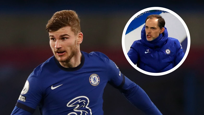 Timo Werner lạc lõng và thiếu hiệu quả dưới thời Tuchel. Ảnh: GETTY.