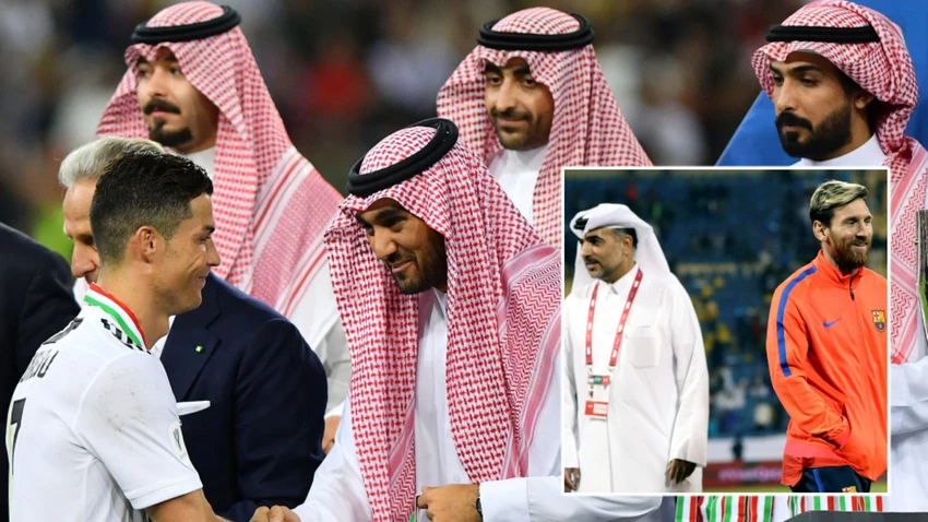 Sau thương vụ Ronaldo, các ông chủ giàu có xứ Ả Rập rất muốn đưa về Messi cho vùng Trung Đông. Ảnh: GETTY. Sau thương vụ Ronaldo, các ông chủ giàu có xứ Ả Rập rất muốn đưa về Messi cho vùng Trung Đông. Ảnh: GETTY.