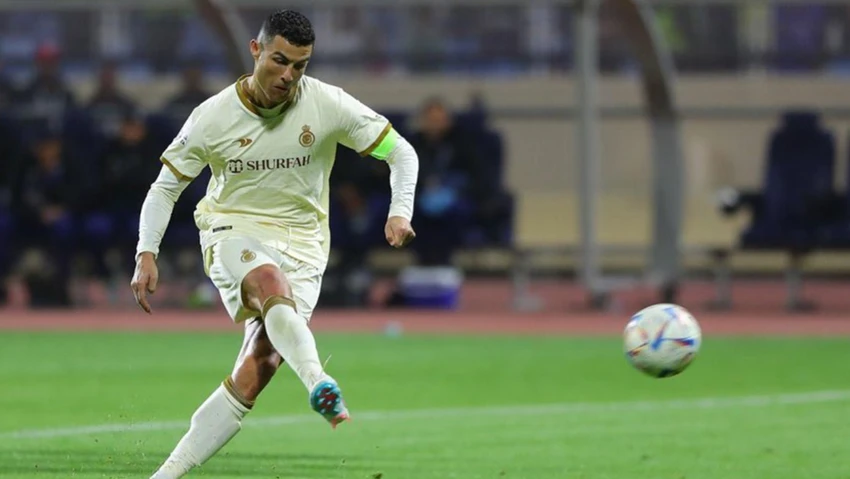 Bàn thắng đầu tiên của Ronaldo trên chấm phạt đền đã giải tỏa nhiều sức ép cho anh. Ảnh: GETTY. Bàn thắng đầu tiên của Ronaldo trên chấm phạt đền đã giải tỏa nhiều sức ép cho anh. Ảnh: GETTY.