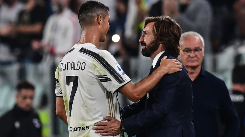 HLV Pirlo từng có những trải nghiệm đẹp với ngôi sao Ronaldo. Ảnh: GETTY. HLV Pirlo từng có những trải nghiệm đẹp với ngôi sao Ronaldo. Ảnh: GETTY.