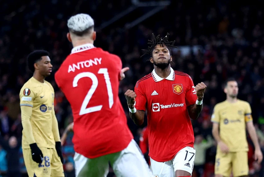 Fred và Antony là tác giả hai bàn thắng giúp Man United lội ngược dòng Barca. Ảnh: GETTY. Fred và Antony là tác giả hai bàn thắng giúp Man United lội ngược dòng Barca. Ảnh: GETTY.