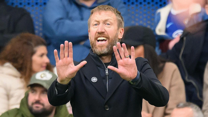 Tương lai gần của HLV Potter không có gì chắc chắn sau từng trận của Chelsea. Ảnh: GETTY.