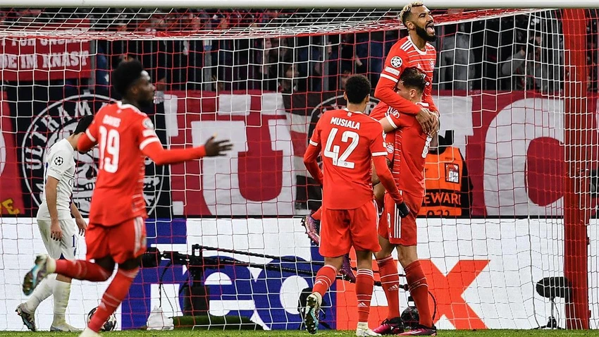 Chủ nhà Bayern giành vé vào tứ kết sau hai lượt trận thắng với tổng tỉ số 3-0. Ảnh: GETTY. Chủ nhà Bayern giành vé vào tứ kết sau hai lượt trận thắng với tổng tỉ số 3-0. Ảnh: GETTY.