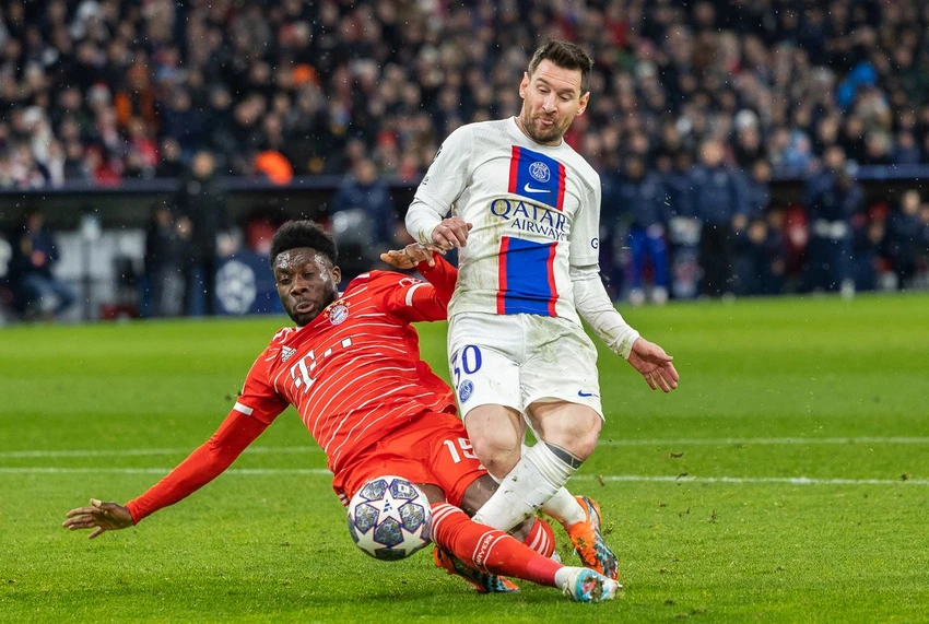 Nhà vô địch World Cup 2022 Messi không thể tỏa sáng ở trận lượt về vòng 16 đội Champions League. Ảnh: GETTY. Nhà vô địch World Cup 2022 Messi không thể tỏa sáng ở trận lượt về vòng 16 đội Champions League. Ảnh: GETTY.