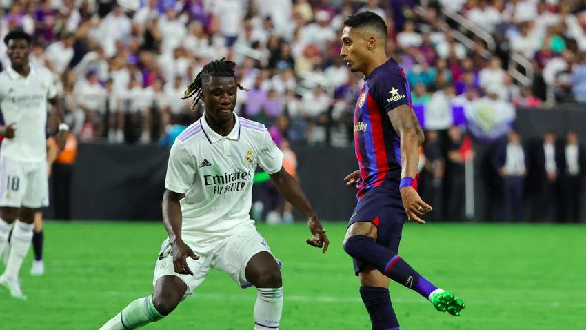 Raphinha cần khẳng định mình hơn nữa để tìm chỗ đứng vững chắc trong đội hình Barca. Ảnh: GETTY.