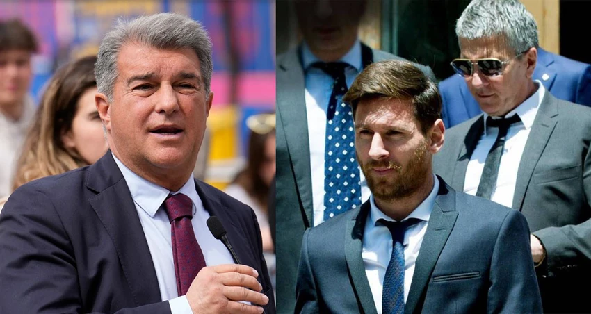 Chủ tịch Laporta không vội vã công bố chính thức việc Messi quay lại sân Camp Nou. Ảnh: GETTY. Chủ tịch Laporta không vội vã công bố chính thức việc Messi quay lại sân Camp Nou. Ảnh: GETTY.