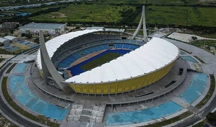 Sân vận động quốc gia Morodok Techo (Phnom Penh) - nơi diễn ra các buổi lễ khai mạc và bế mạc SEA Games 32 có sức chứa 60.000 chỗ ngồi. Ảnh: KHMER TIMES. Sân vận động quốc gia Morodok Techo (Phnom Penh) - nơi diễn ra các buổi lễ khai mạc và bế mạc SEA Games 32 có sức chứa 60.000 chỗ ngồi. Ảnh: KHMER TIMES.