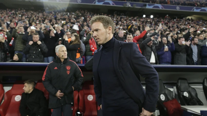 HLV Nagelsmann vừa chia tay Bayern là một ứng cử viên nặng ký cho chiếc ghế nóng của Chelsea. Ảnh: GETTY. HLV Nagelsmann vừa chia tay Bayern là một ứng cử viên nặng ký cho chiếc ghế nóng của Chelsea. Ảnh: GETTY.