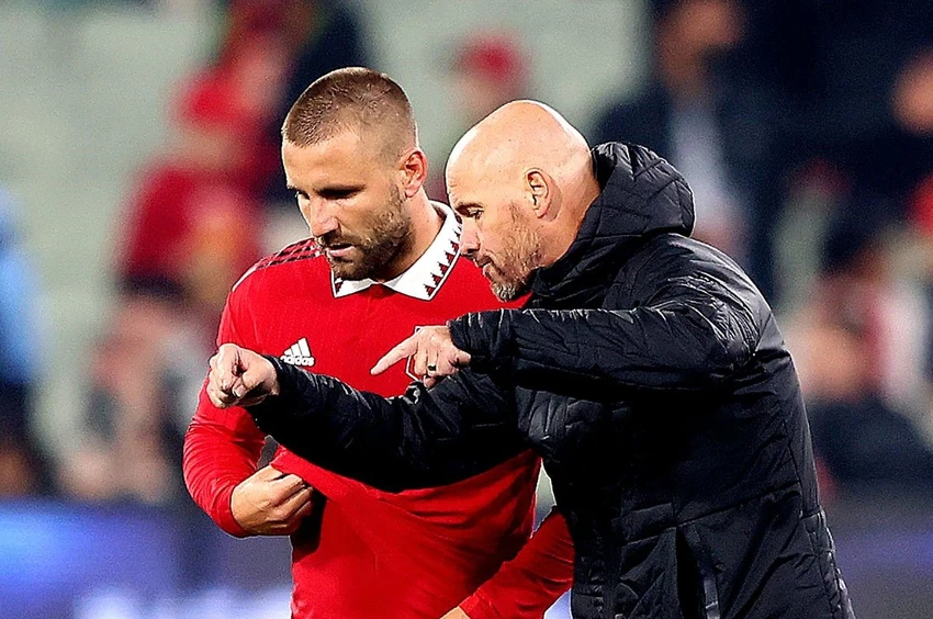 Luke Shaw chưa có quyết định tiếp tục gắn bó với Man United. Ảnh: GETTY. Luke Shaw chưa có quyết định tiếp tục gắn bó với Man United. Ảnh: GETTY.