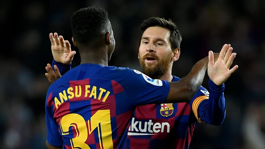 Tài năng trẻ Fati bị xem không phải là "truyền nhân" của Messi và cũng có thể phải ra đi vào mùa hè này. Ảnh: GETTY. Tài năng trẻ Fati bị xem không phải là "truyền nhân" của Messi và cũng có thể phải ra đi vào mùa hè này. Ảnh: GETTY.