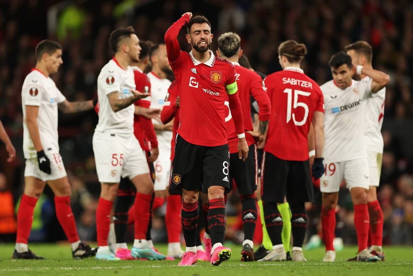 Man United không quá lo lắng khi vắng Bruno vì ông Ten Hag còn có sáu lựa chọn khác. Ảnh: GETTY. Man United không quá lo lắng khi vắng Bruno vì ông Ten Hag còn có sáu lựa chọn khác. Ảnh: GETTY.